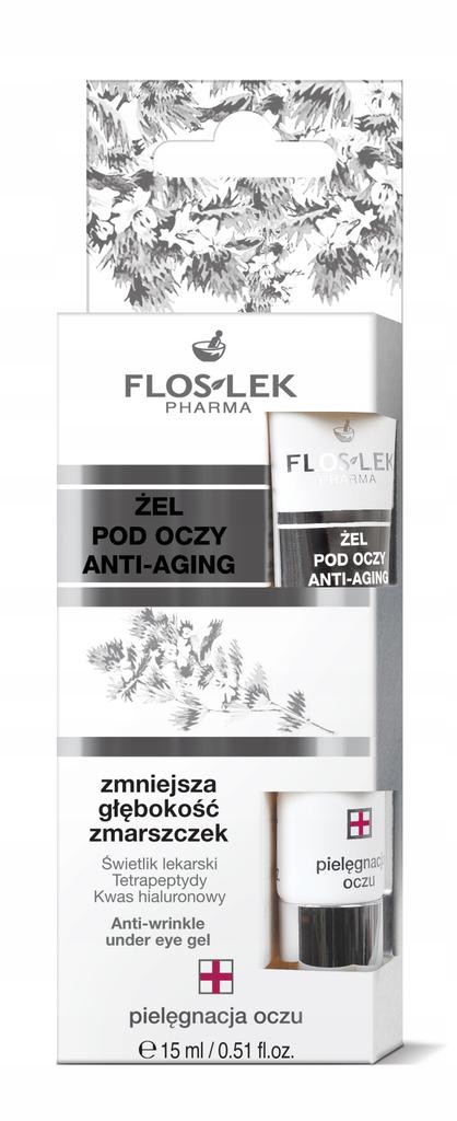 Żel pod oczy anti-aging / zmniejsza głębokość zmarszczek/ 15ml (tubka)