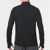 Nike Solid Color Logo Half-Zip Stand Collar Long Sleeve Fitness T-Shirt Men Tops Black FQ2495-010