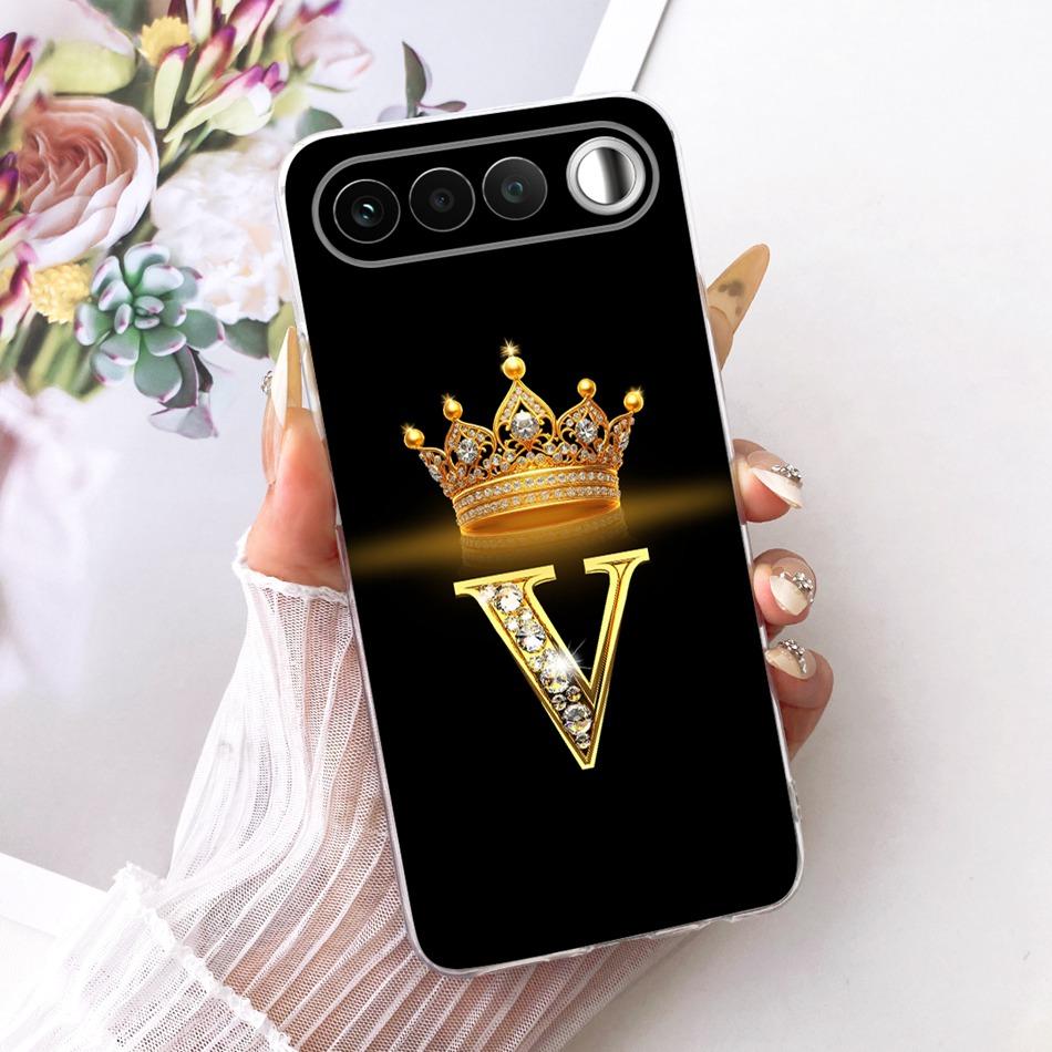 Для Realme 16 RMX5171 2026 Модный чехол для телефона с буквой-короной Для Realme 16 5G Мягкие силиконовые TPU чехлы