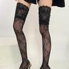 Длинные носки с кружевной отделкой Женские Сексуальные Кружевные Прозрачные Гольфы выше колена для Женщин