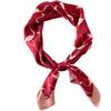 GLO-STORY Silk Scarf for Women, Fashionable Elegant Small Square Scarf, Versatile Elegant Decorative Neck Scarf WSJ814049 Red