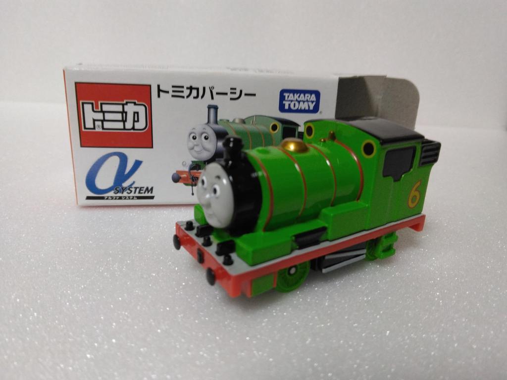 Tomica Thomas the Tank Engine, No. 06, Percy, Alpha System, Green, with Clear Case
