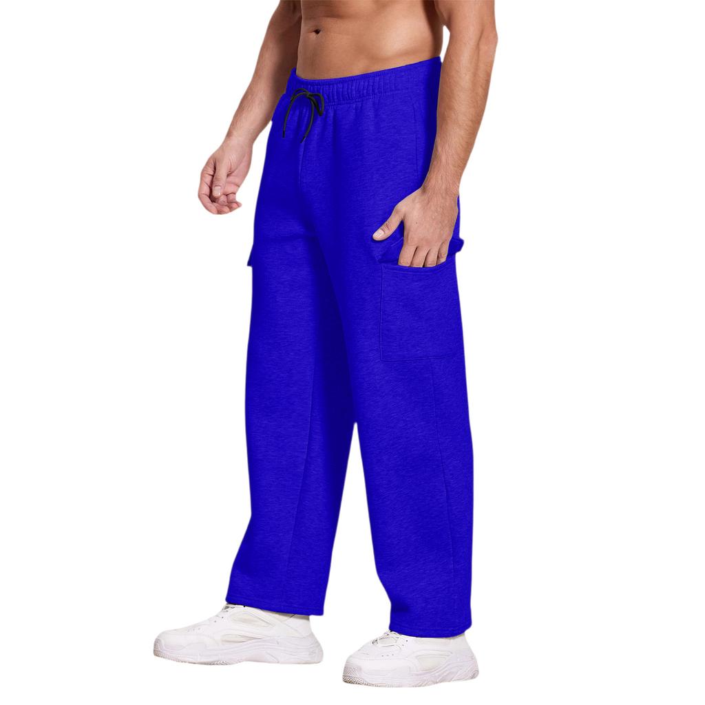 Casual Sports Pants Men's Loose Leggings Long Panel Fitness Running Training Pants