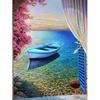 5D DIY Diamond Painting Full Landscape Window Diamond Embroidery Cross Stitch Sea Home Decor