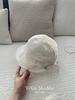 Spring and summer new hollow knitted pile hat women's fashion show face small sunshade bucket hat travel versatile
