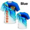2022 3D Eagle Russia Flag Summer Fashion Street Style Printed T Shirt Men Moscow O Neck T Shirt Fashion