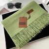 Cashmere Hand Feel Autumn And Winter Solid Color Scarf Women'S Thick Tassel Simple And Versatile Soft And Warm Imitation Cashmere Shawl