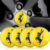 4Pcs/Set 56mm Donkey Wheel Centre Car Auto Hub Trim Emblem Badge Logo Cap Cover