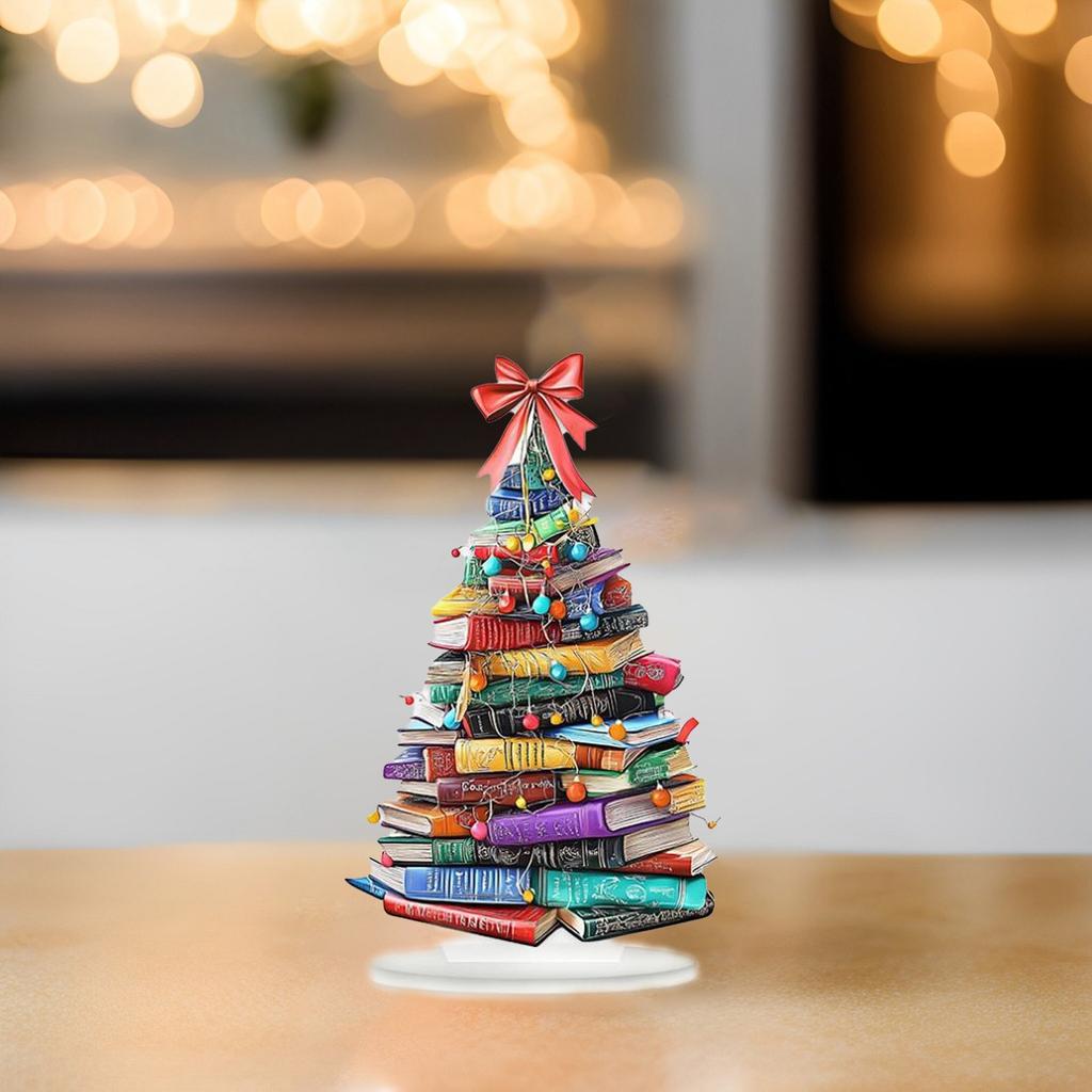 2D Креативная Книга Рождественская Елка Акриловое Украшение