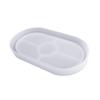 DIY Tray Mold Oval Silicone Coaster Mold Resin Casting Jewelry Plate Making Molds Jewelry Storage