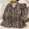 Bear Long Pajama Set Bow Lady Nightwear Suit Comfortable Women's Loungewear  Female