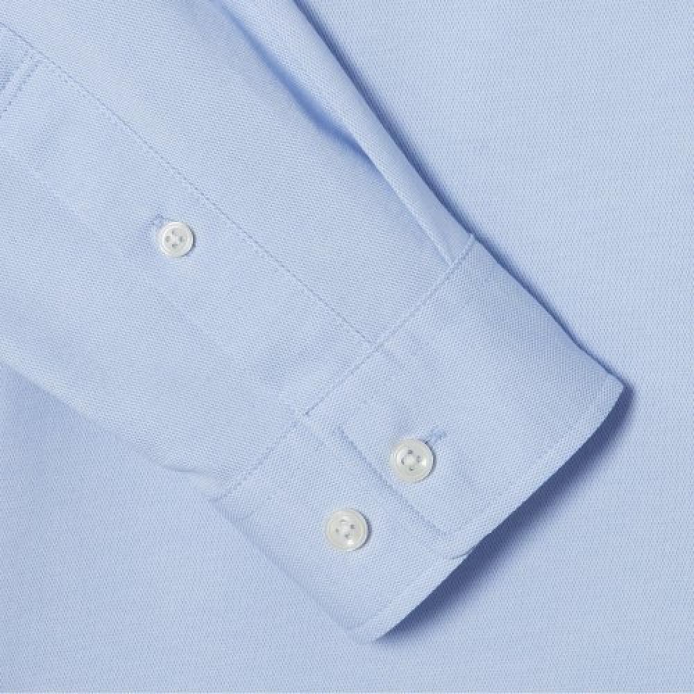 Lacoste Мужская однотонная рубашка из джерси [голубая]
