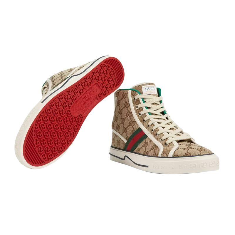 Gucci Теннис 1977 Хай 'Бежевый Эбеновый' 625807 HVK70 9765