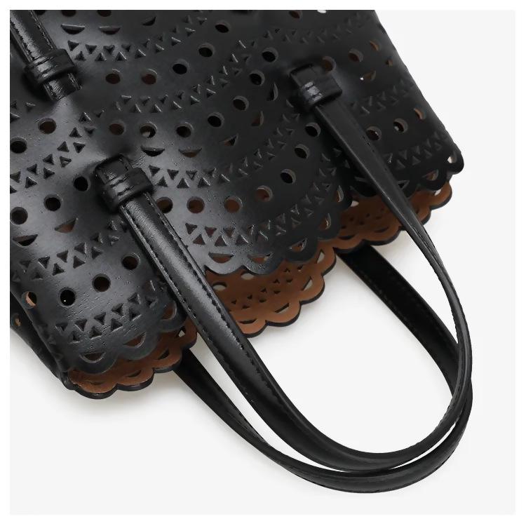 Женская сумка кроссбоди из натуральной кожи, ручной выделки, с лазерной резкой