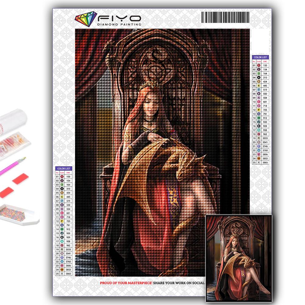 DIY 5D алмазная живопись Дракон и красота комплект для вышивки крестом полная дрель вышивка мозаика художественная картина стразы подарок