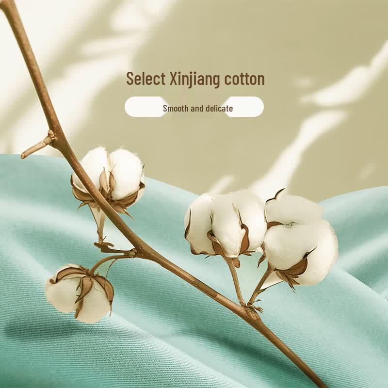 Fuanna Brushed Cotton Nordic Style 4-Piece Bedding Set