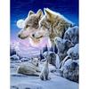 DIY волк 5D алмазная живопись полная круглая дрель животное Алмазная вышивка крестиком мозаика ремесленный подарок настенное искусство домашний декор