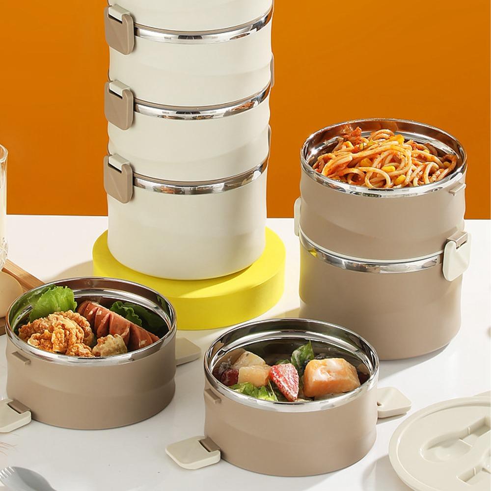 3300ml Lunch Storage Container 4 Tier Food Container Practical Compartment Lunch Box For Picnics