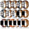 Кожаный ремешок для Apple Watch Band Ultra 49 44 40 45 41 42 38 мм  Деловой браслет Iwatch Series 3 5 6 Se 7 8