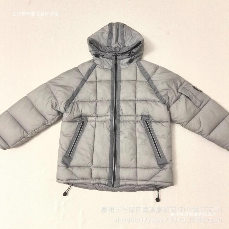 Men Women Winter Thick Cotton Puffer Jacket Hooded Oversized Casual Warm Coat Outdoor Fall
