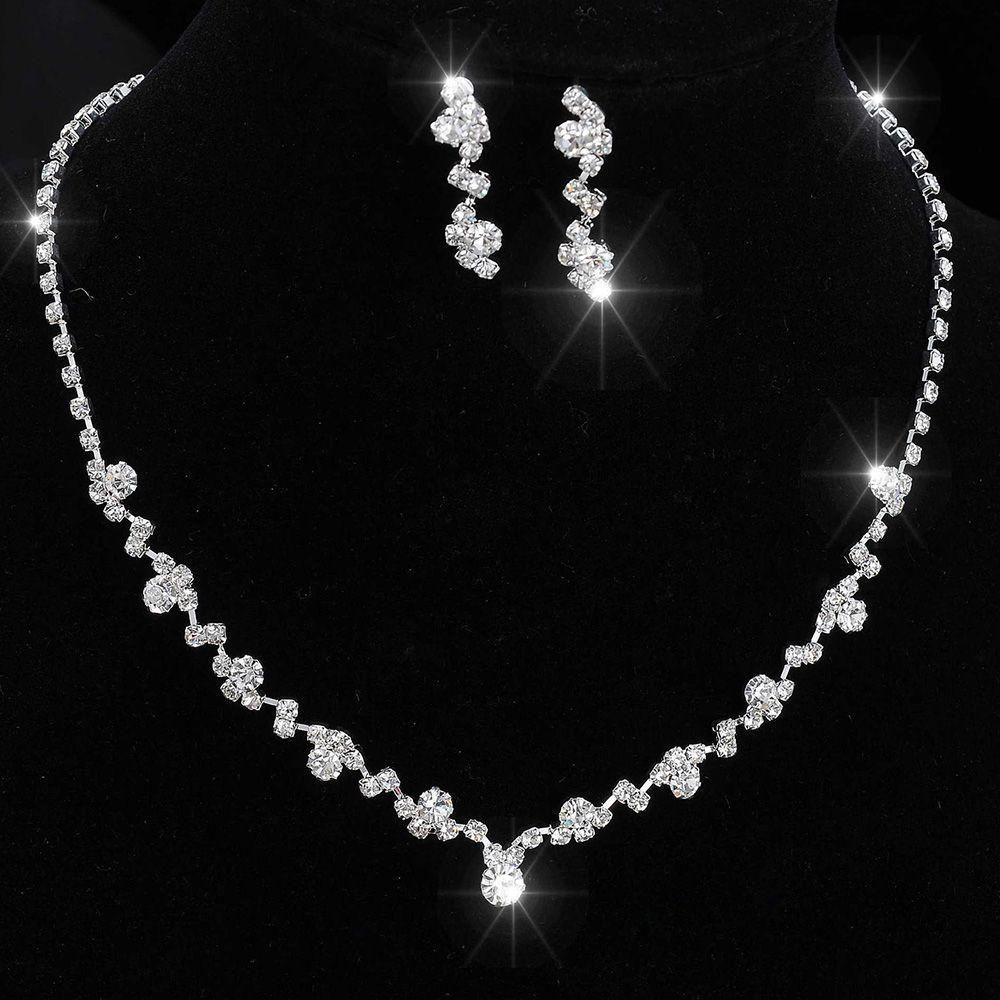 Necklace Earrings Set Necklace Earring Jewelry Set Bridal Set Wedding Accessories Bridal Jewelry