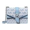 Signature Classic Monogram Chain Модная сумка-кроссбоди через плечо из льна Маленькие женские сумки Светло-голубой Бежевый 32T2SGRC5I-464