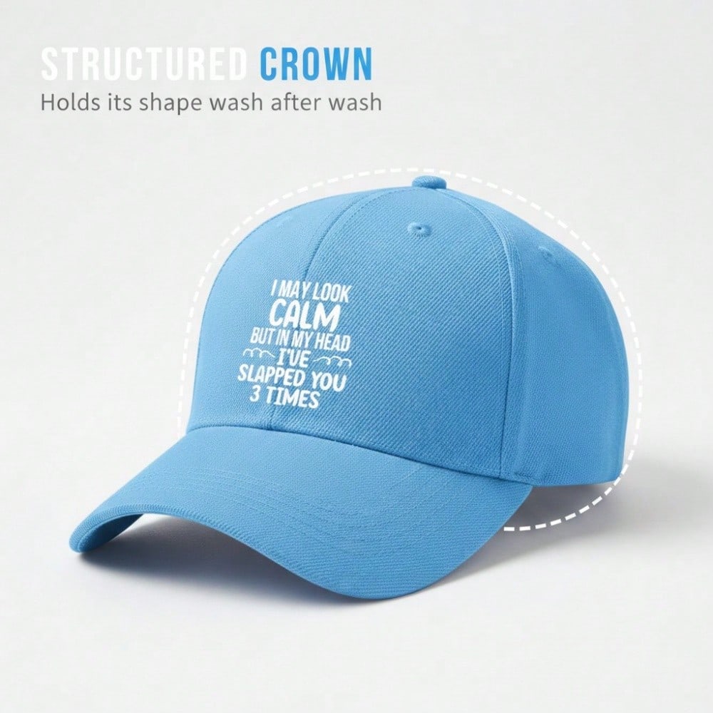 [Humorous Baseball Cap] Light Beige Printed Hat with Funny Slogan, Adjustable Breathable Lightweight, Casual Daily Wear Dad Hat