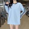 Unisex Trendy Three-Stripe Embroidered Sweatshirt - Autumn Loose Fit