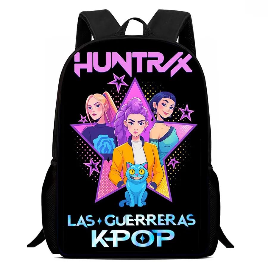 Mochila Child School Backpack,Cartoon Kpop-Dem-Onhun-Ters School Bags For Girls,Durable &Light Weight Bags For Kindergarteen