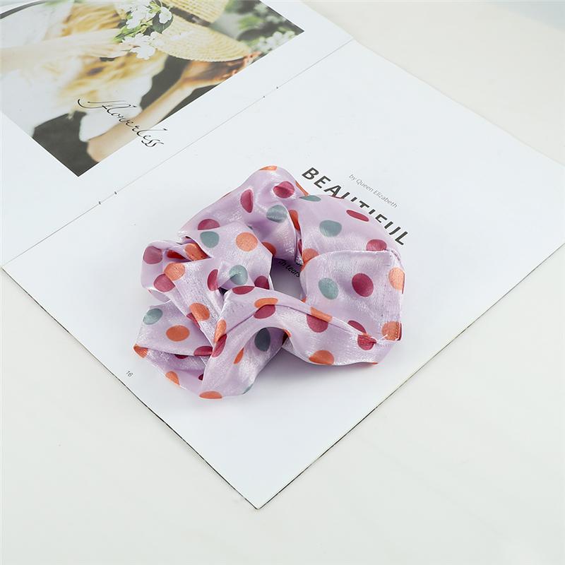 60 Styles Women Girls Satin Scrunchie Candy Color Hair Ties Rope Elastic Fashion Hair Bands Vintage Simple Hair Accessories Gift
