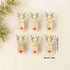 Праздничные елочные украшения Деревянный декор со снежинкой Олень Для подарка Рождество