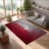 Nottingham Forest Football Print Crystal Velvet Rug, Comfortable Water Absorbent Non Slip Indoor Floor Carpet