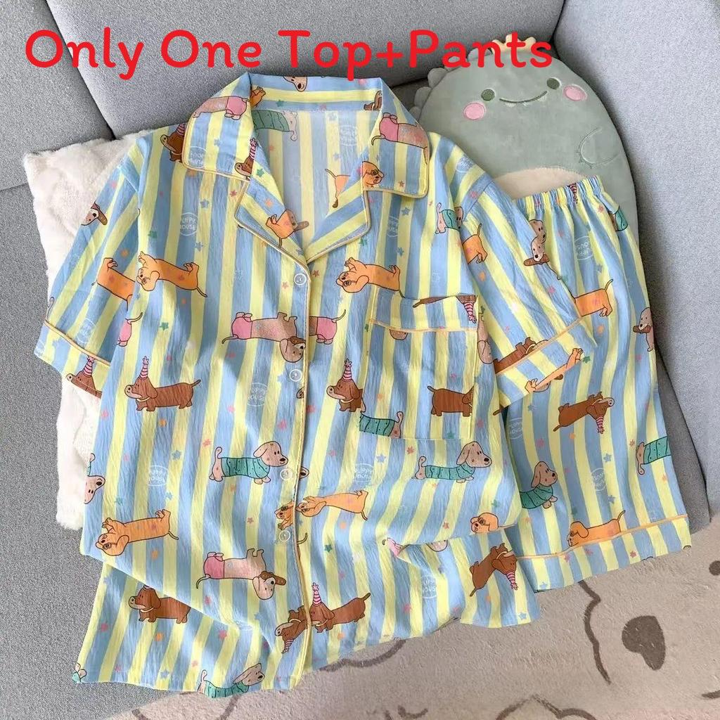 Комплект коротких пижам из облачного хлопка с дышащей тканью для молодых женщин, летняя одежда для сна