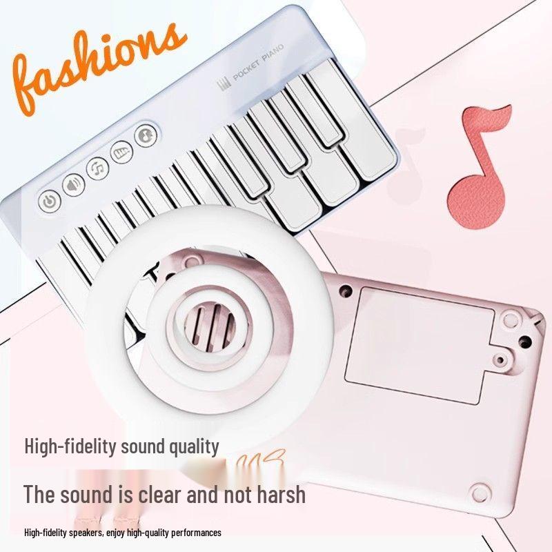 Children's Smart Light-Up Pocket Electronic Piano - Portable Multifunctional Music Toy Gift