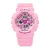Casio Женские часы Baby-G, смола, 100 м водостойкость, аналоговые, ударопрочные, кварцевые, BA-110YK-4A
