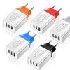 3-портовое USB-зарядное устройство 2А: Стандартное путешествие по ЕС/США Зарядное устройство для телефона и планшета