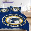 St. Louis Blues Pattern Bedding Quilt Set Quilt Cover Pillowcase Home Decoration Birthday Gift (1 * duvet cover + 2 * pillowcase, without core)