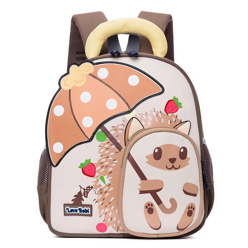 Eye-catching Cartoon Hedgehog Kids Backpack Lightweight And Fun Design For Boys Girls Preschool Use
