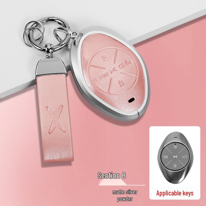 Compatible with XPeng P7i, G6, G9, P5, G3i key case - Premium Protective Shell with Buckle.