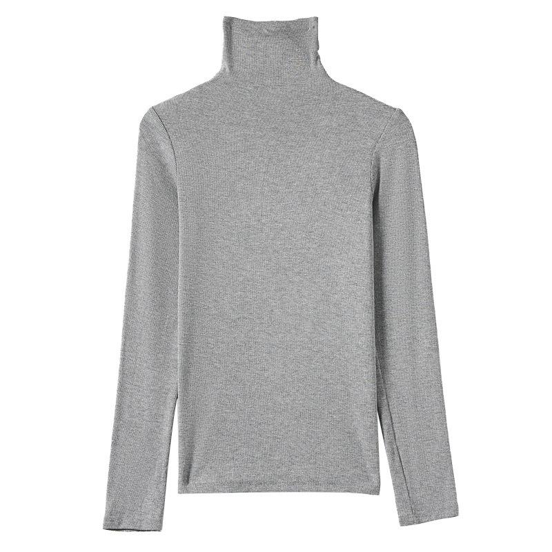 Осенне-зимний женский утолщенный прошитый низ с высоким воротом