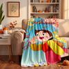 Heidi Custom Flannel Blankets Soft Warm Cozy Throws for Home Decor Holiday Gifts