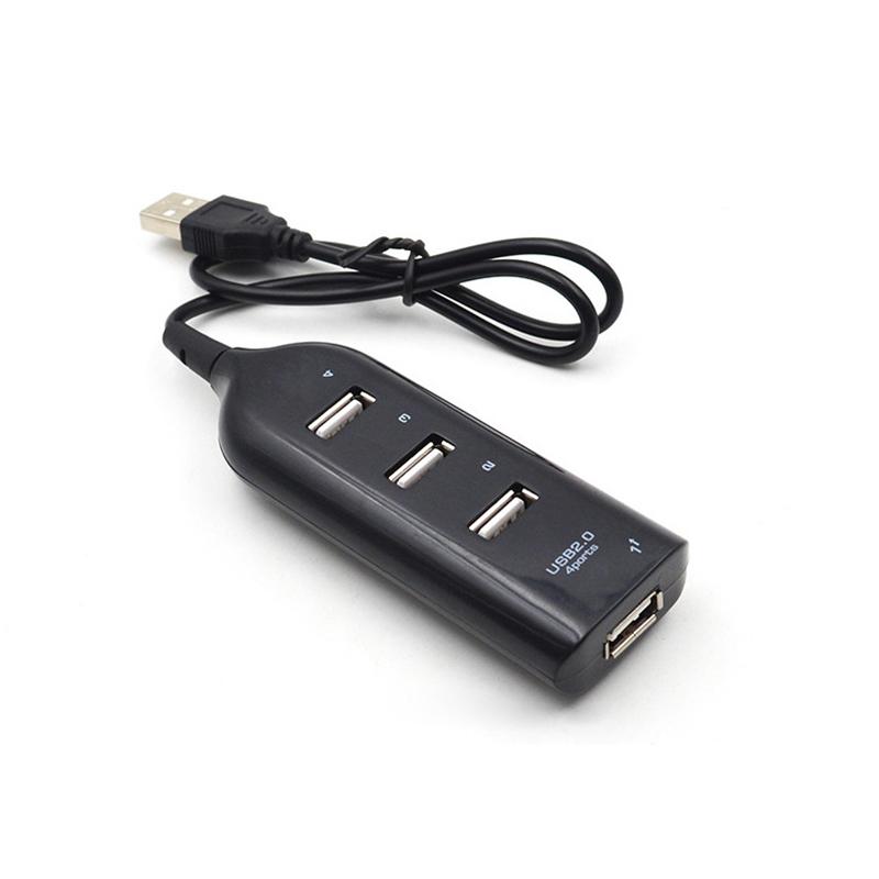 4-port USB2.0 Splitter Black