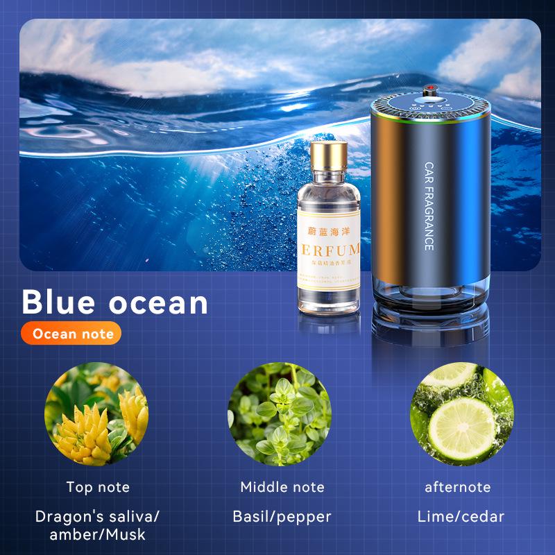 Алюминиевый автомобильный диффузор для духов с автоматическим распылением и атмосферной подсветкой «Звездное небо»