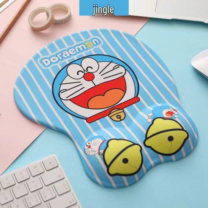 3D Милый Мультяшный Силиконовый Коврик для Мыши с Подставкой для Запястья из Пены с Памятью