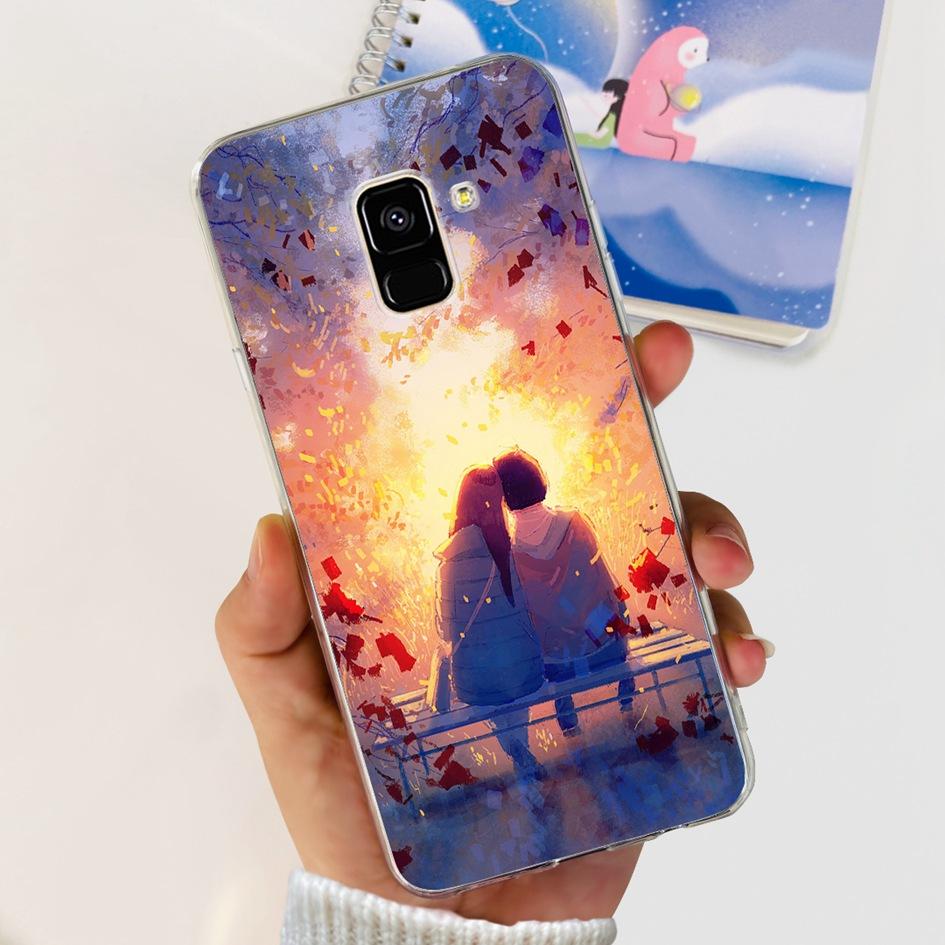 Чехол для Samsung Galaxy A8 2018 / A8 Plus 2018 A530F A730F Силиконовый чехол Популярный цветок одуванчика Мягкий TPU Чехол-защита для телефона