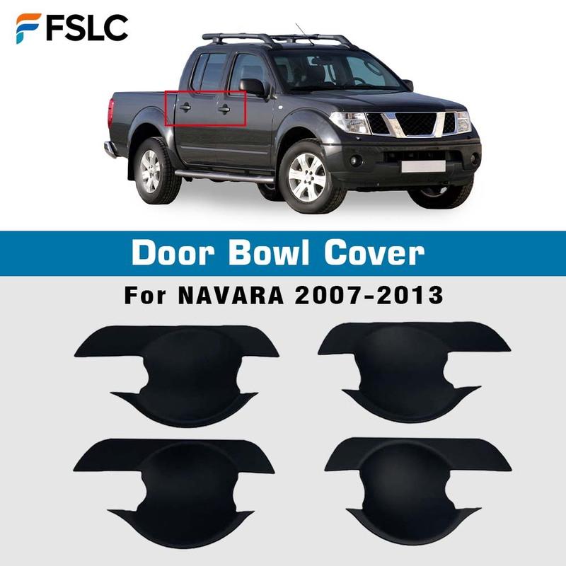 Car Decoration Door Bowl Cover For NAVARA 2007-2013 Matte Black Cars Accessories Exterior Styling Modification Upgrade