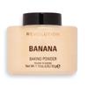 Makeup Revolution, Banana Loose Powder, Makeup Setting Powder Reduces Shine for Medium To Dark Skin Tones - 32g