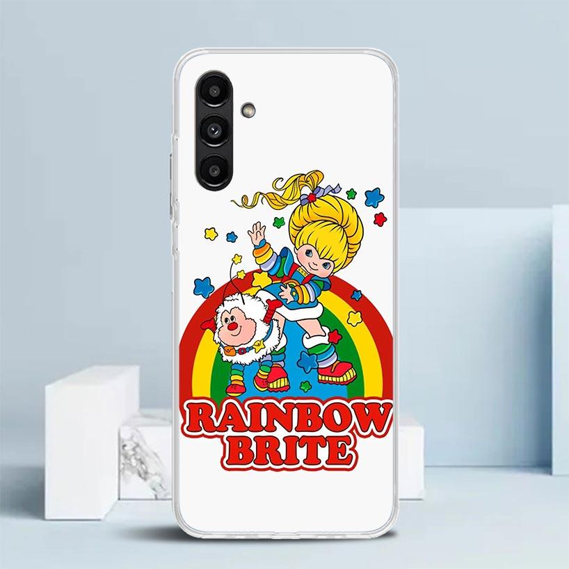 R-Rainbow Cute Brite Cover for Samsung Galaxy A17 A37 A57 A16 A26 A36 A56 A15 A14 A55 Phone Case A13 A53 A25 A35 A24 A34 A23 A33