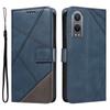 For OnePlus Nord CE4 Lite 5G/Oppo K12x 5G (China) Case Leather Wallet Shockproof Phone Cover Geometric Line