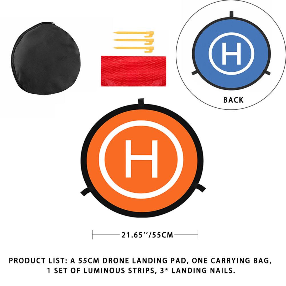 Drone Landing Pad for DJI MINI 4 PRO/MAVIC 3/Avata/Air 3 Universal Helipad Foldable Double-Sided Waterproof Launch Pad Accessory